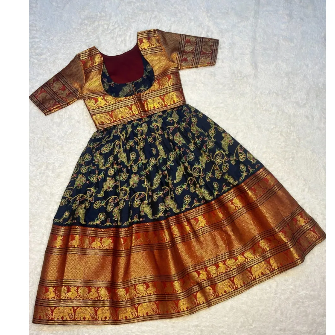 Kids Narayan Peth Cotton Gown