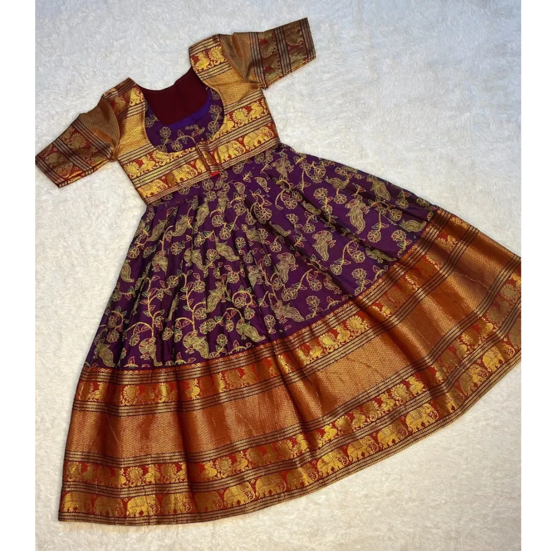 Kids Narayan Peth Cotton Gown