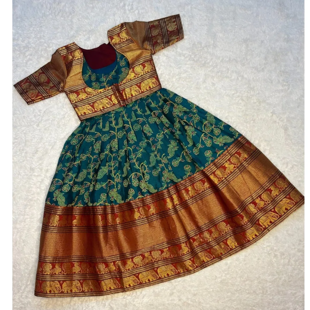 Kids Narayan Peth Cotton Gown