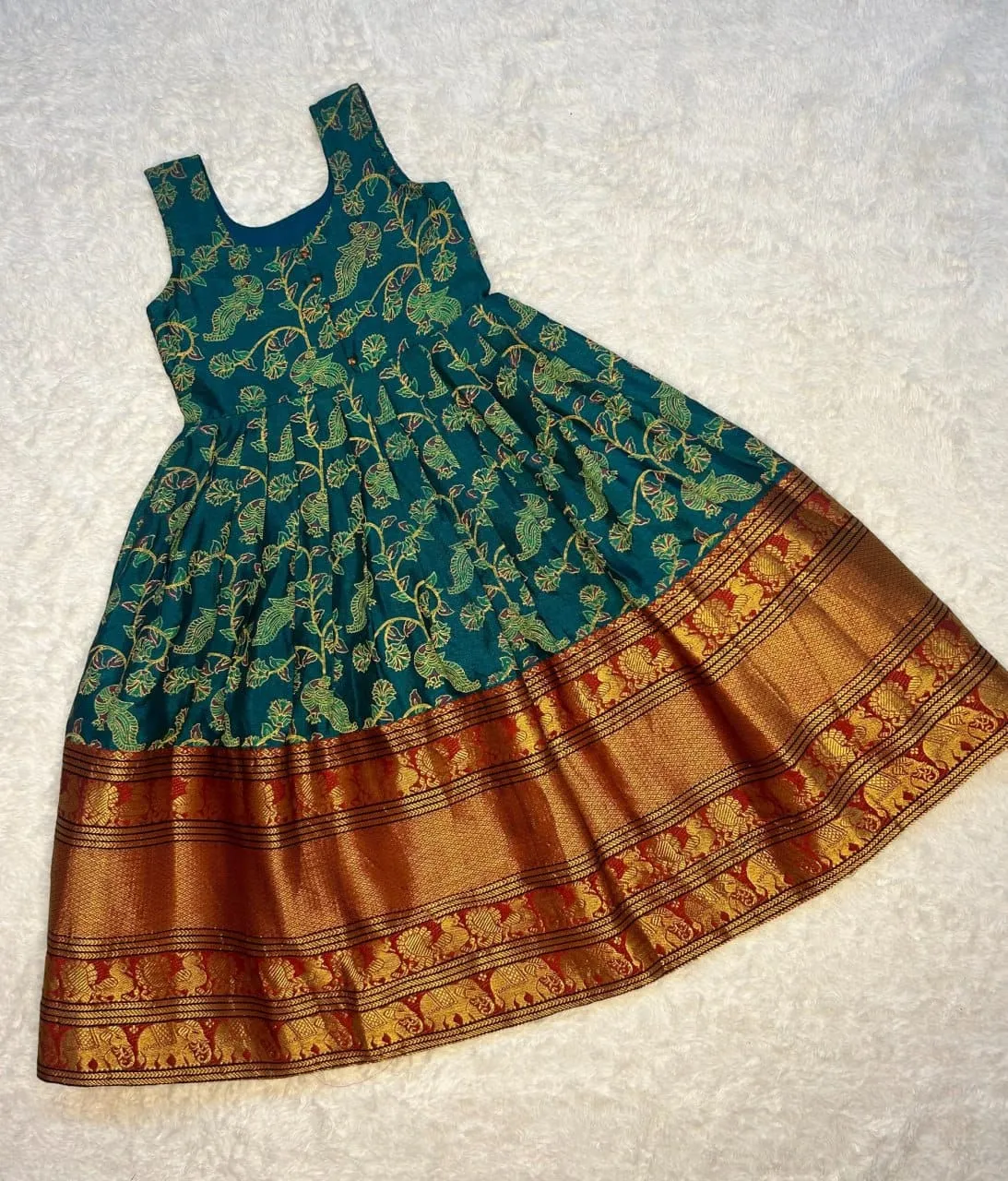 Kids Narayan Peth Cotton Gown