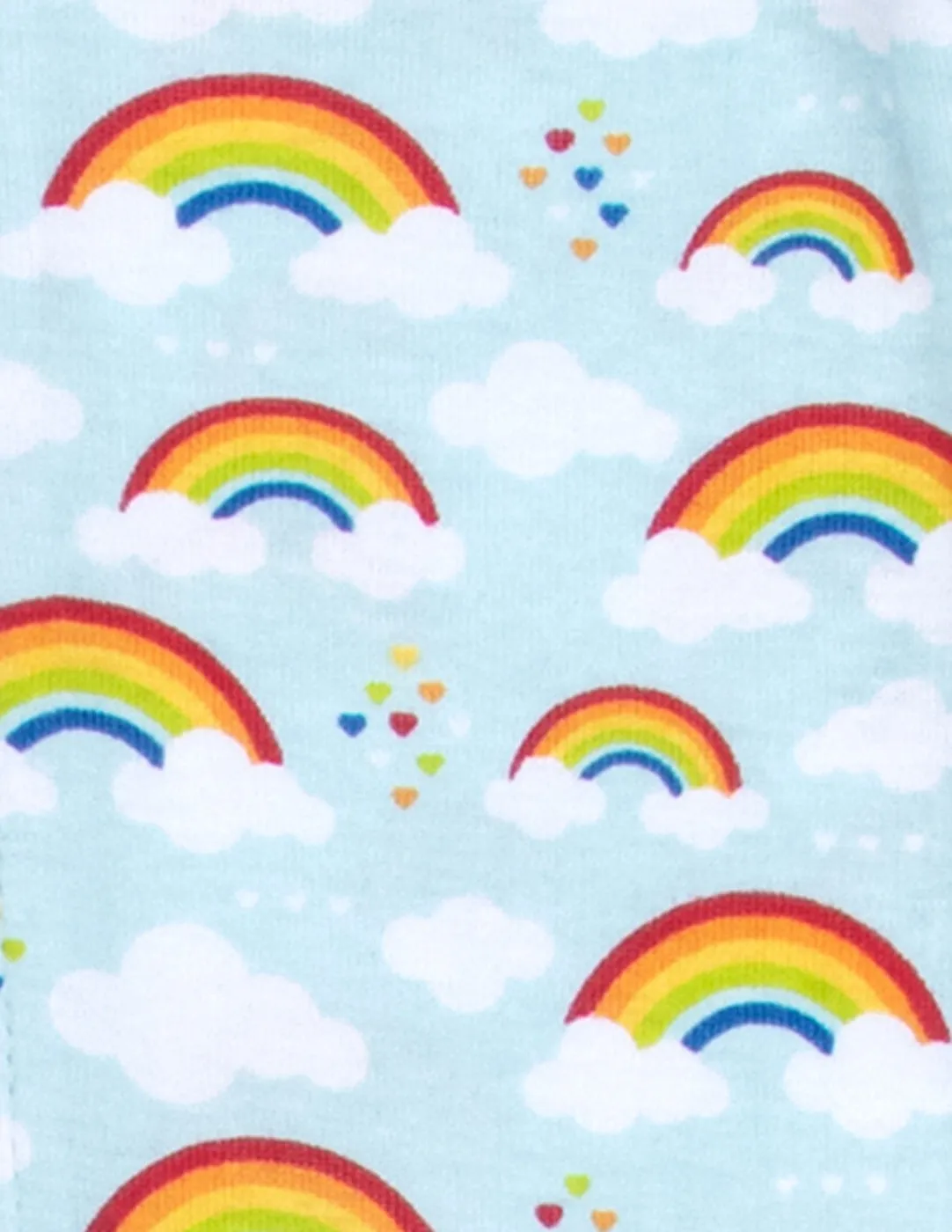 Kids Short Cotton Blue Rainbow