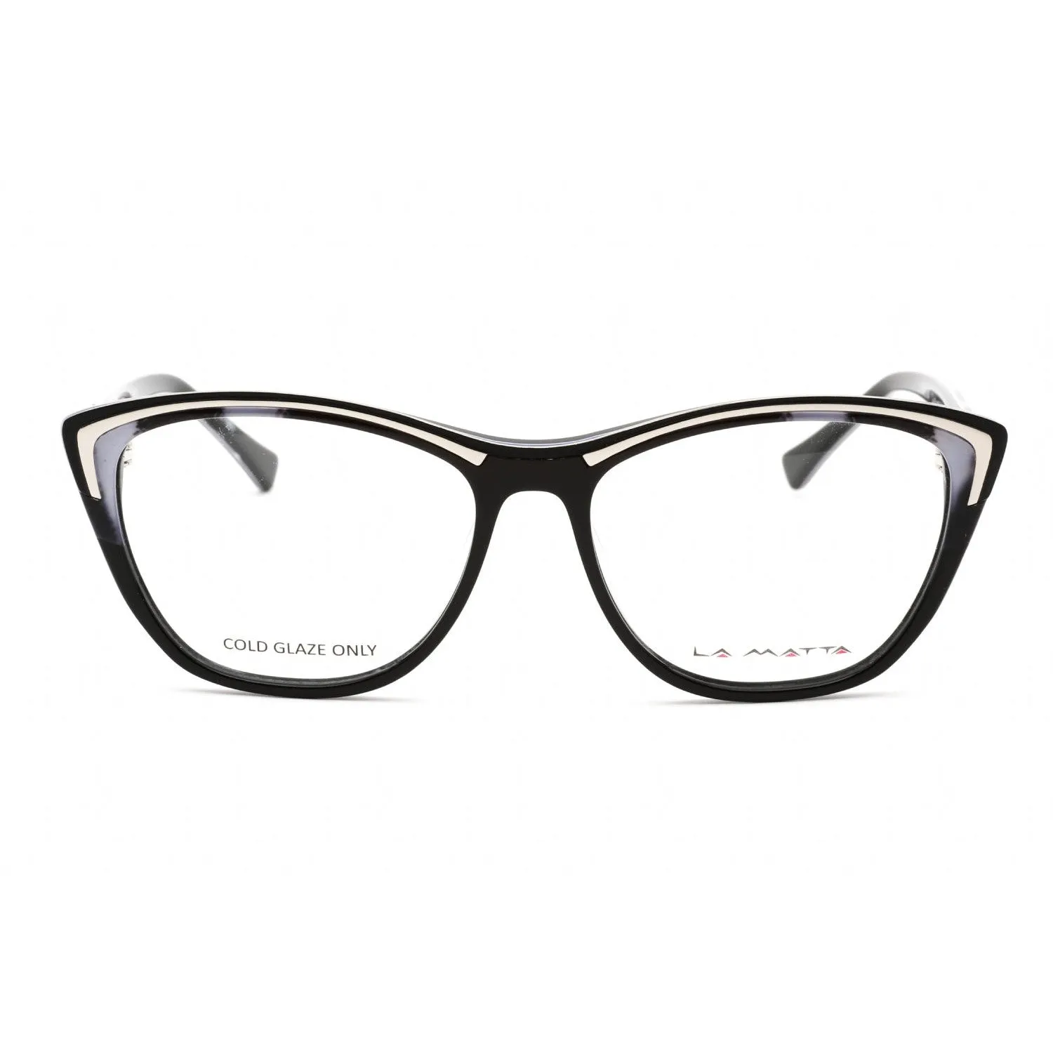 La Matta LMV3304 Eyeglasses Black/white Grey / Clear Lens