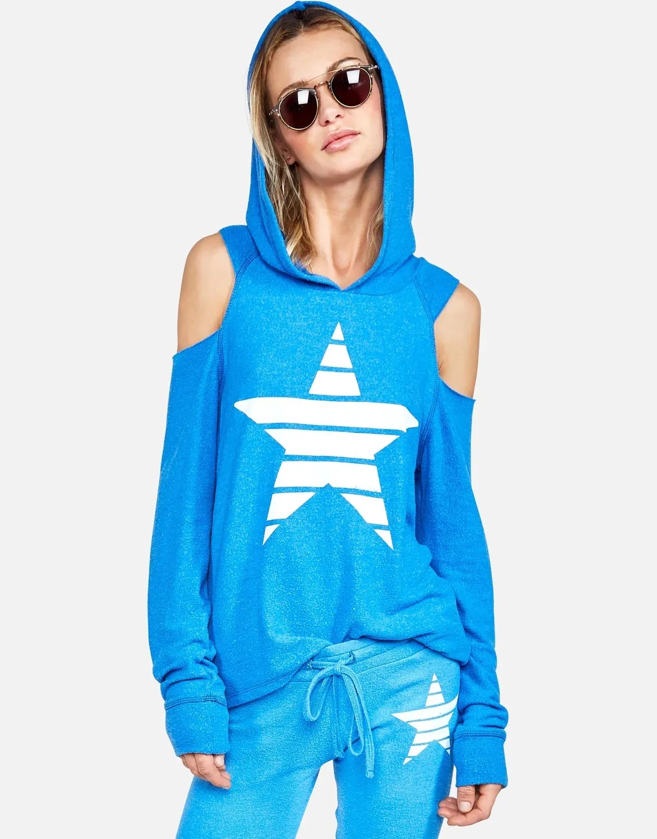 Lauren Moshi Berlin Classic Stripe Star Hoodie