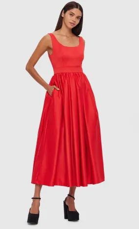 Leo Lin Colleen Midi Dress - Scarlett