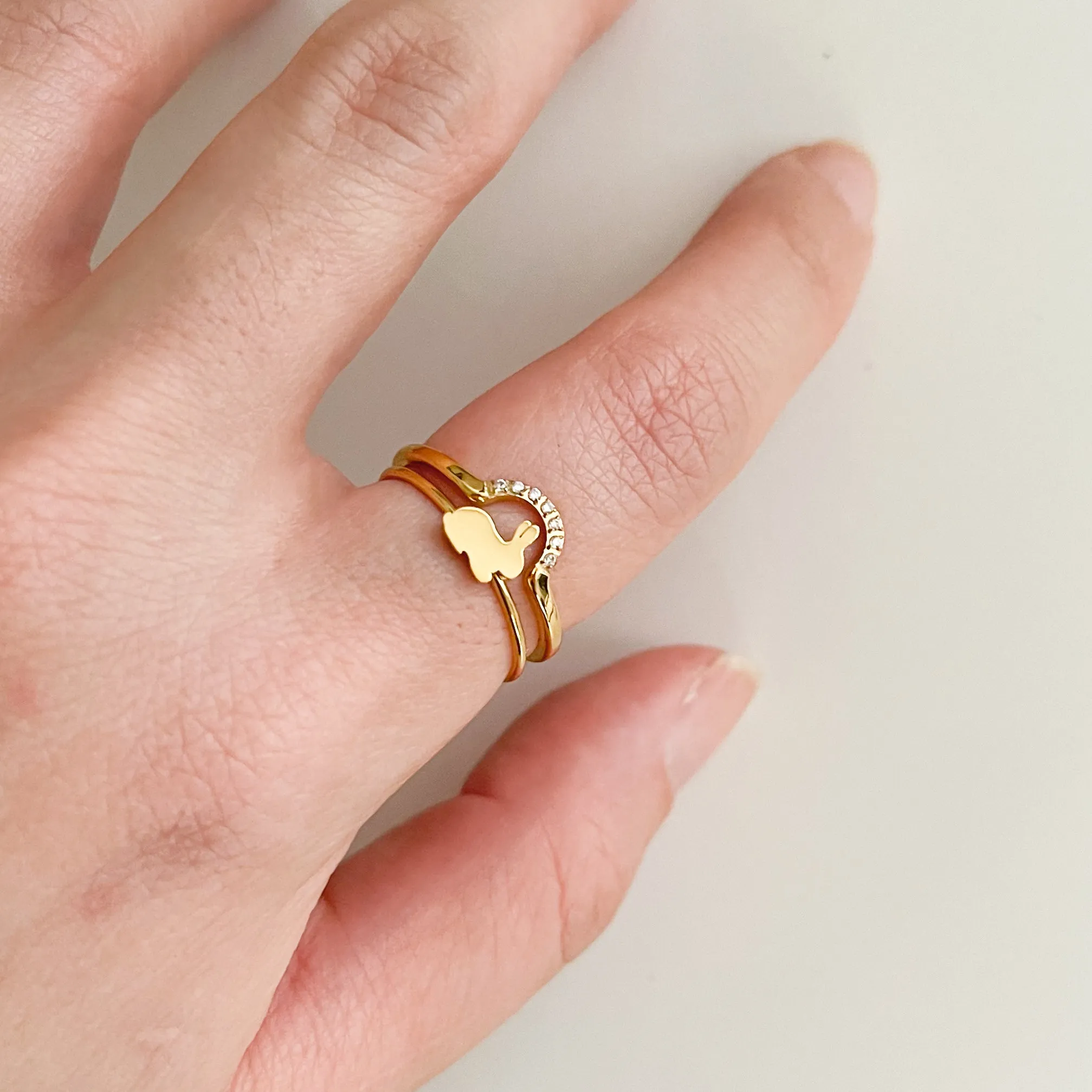 Lily Rabbit Ring