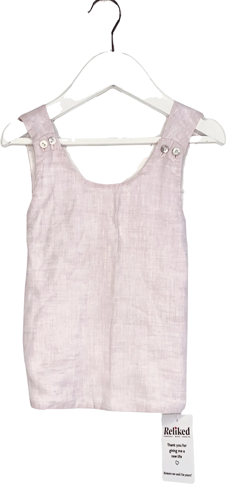 Little Crusoe Pink Aerin Linen Cross Over Top 12-18 Months