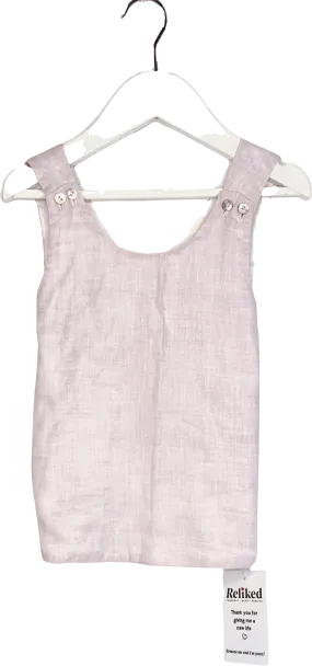 Little Crusoe Pink Aerin Linen Cross Over Top 12-18 Months