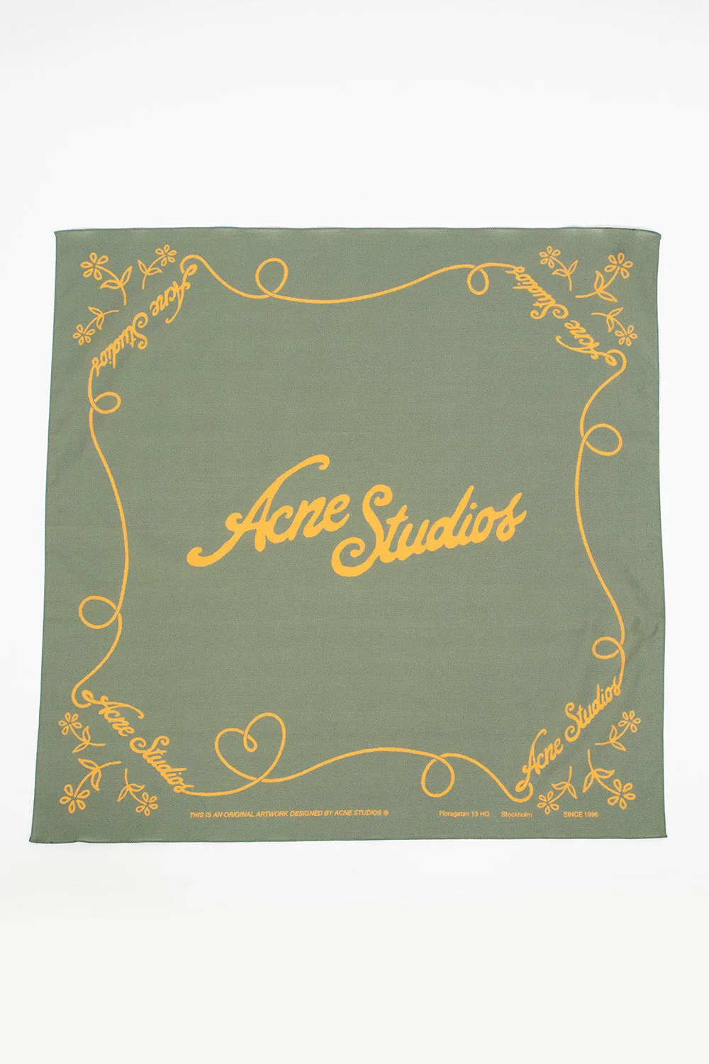 Logo Bandana Green/Honey Yellow