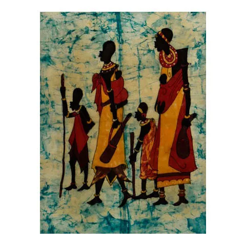 Maasai Women & Kids Batik 01