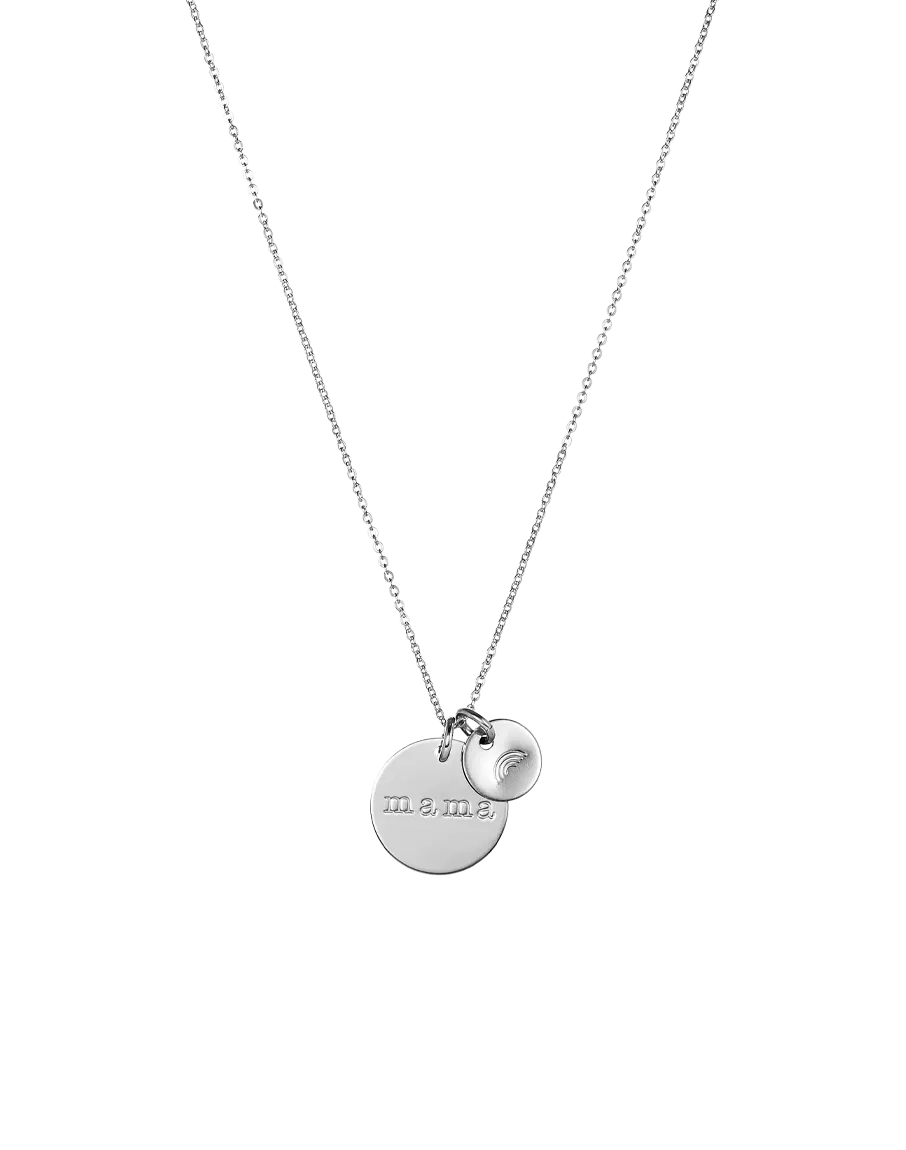 Mama Two Disc Necklace