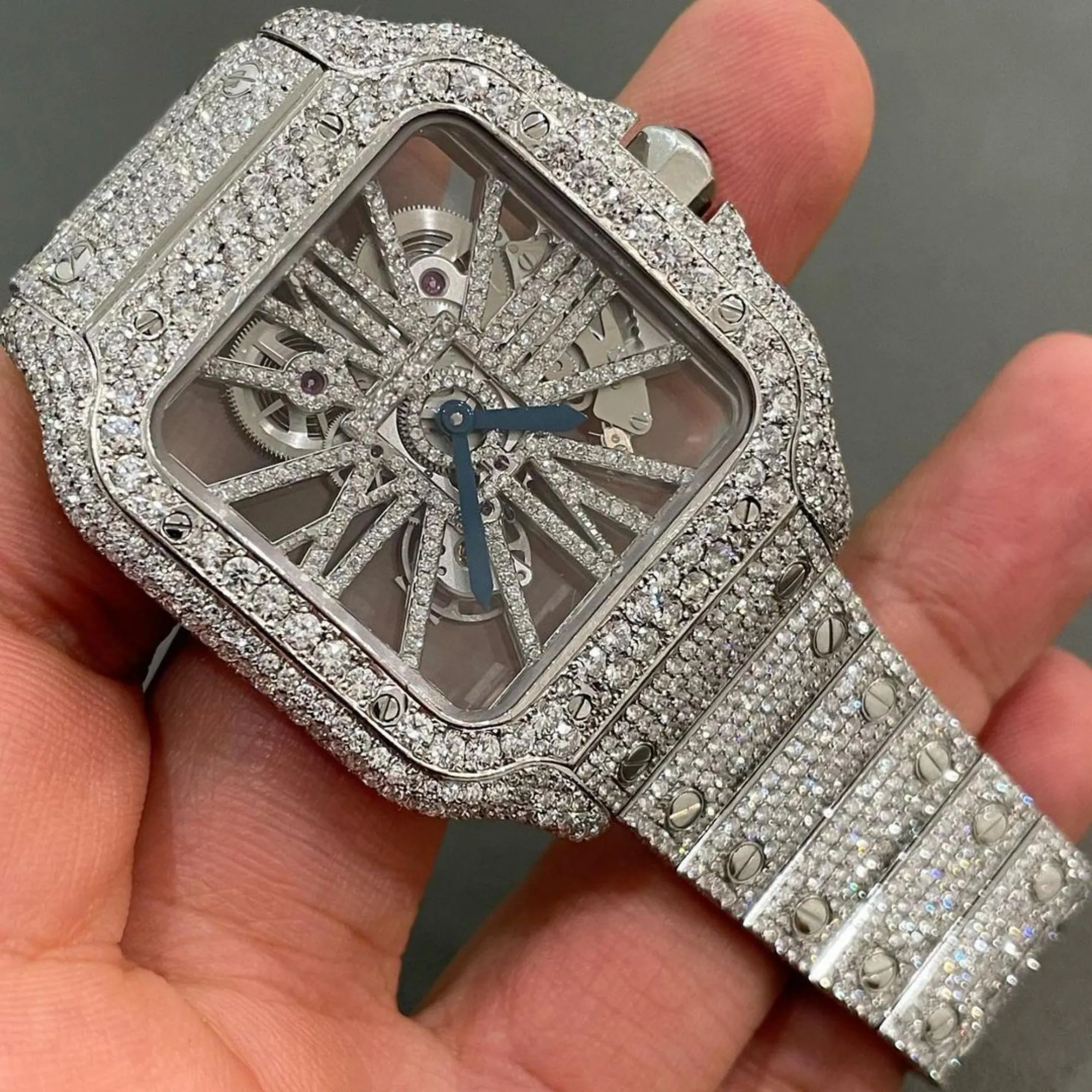 Moissanite watch | diamond watch | iced out watch | hip hop watch | luxury watch | iced out | automatic watch | watches for men | watch