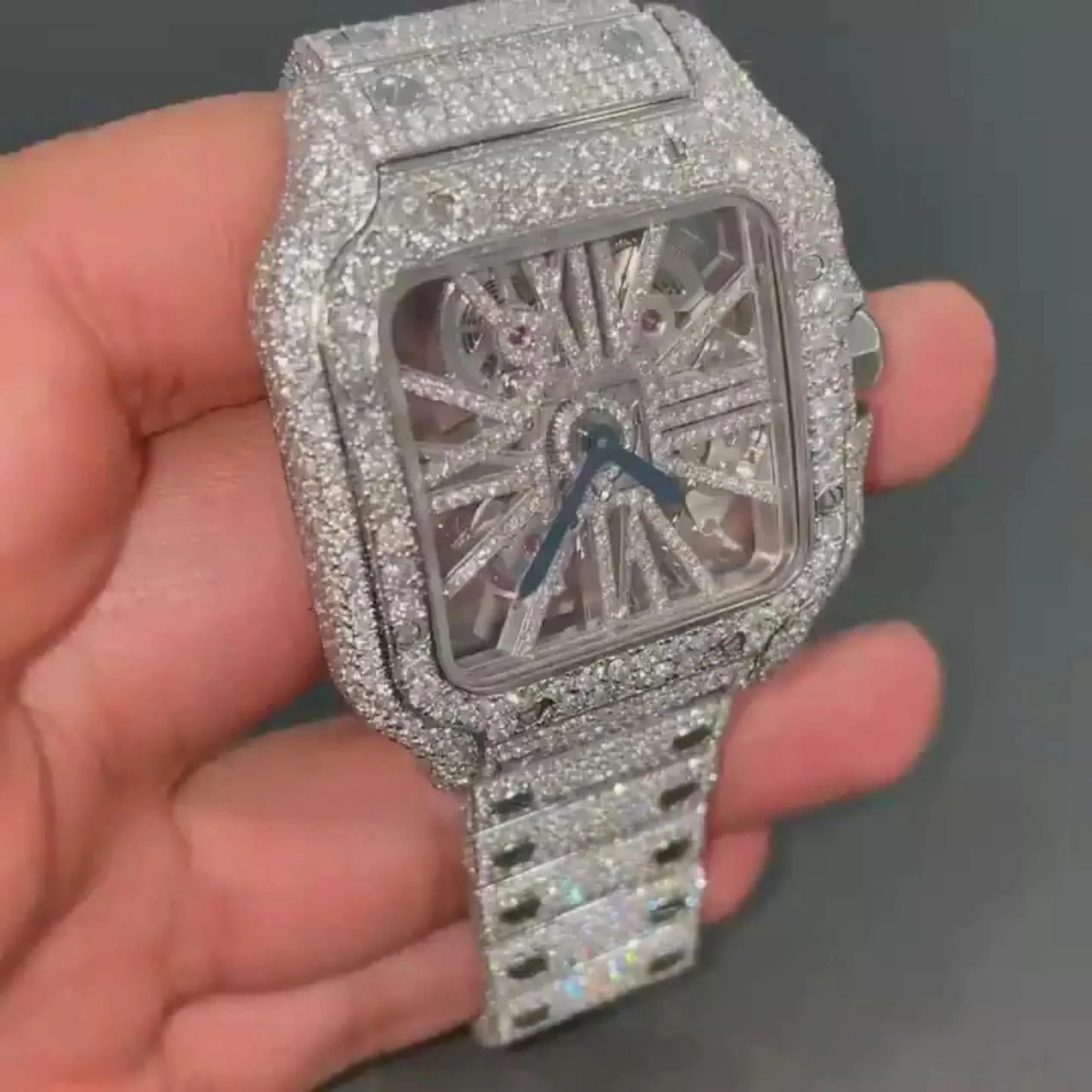 Moissanite watch | diamond watch | iced out watch | hip hop watch | luxury watch | iced out | automatic watch | watches for men | watch