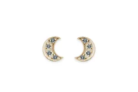 Moon London Blue Topaz Studs