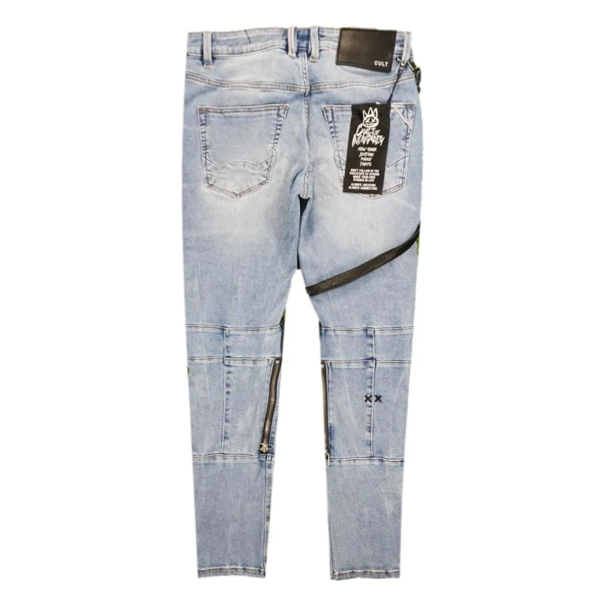 Moto Stretch Denim (Light Blue) /C1