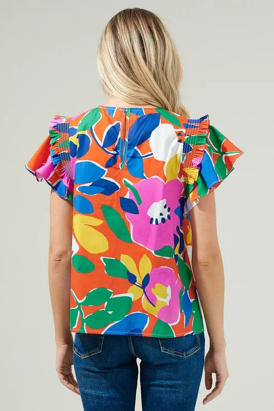 Multicolor Floral Top