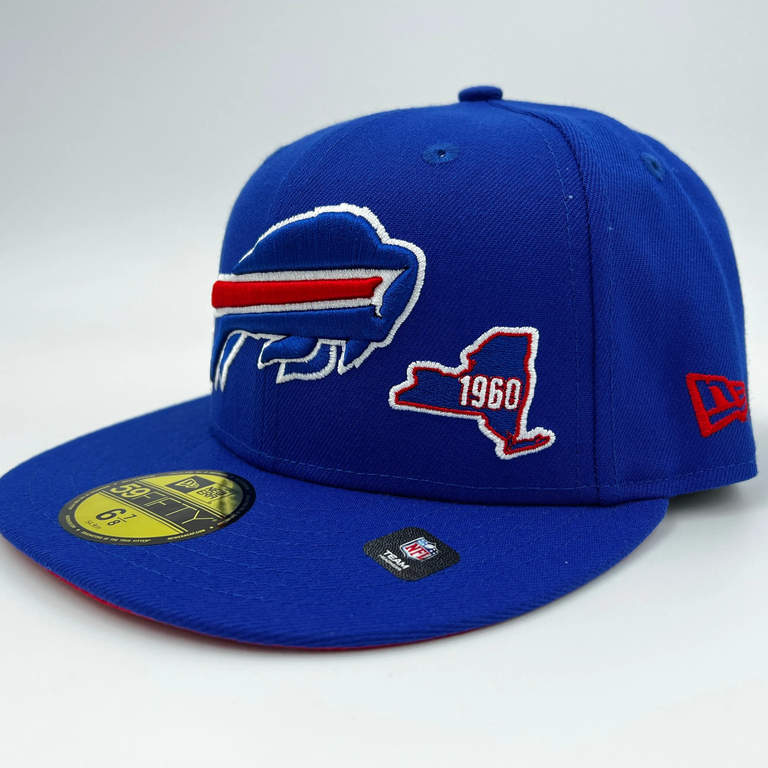 New Era Buffalo Bills Patches Royal Blue Fitted Hat