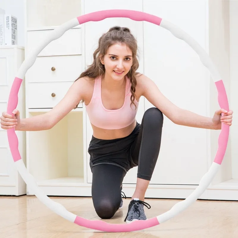 New Removable Waist Fitness Hoop Fitness Circle Lose Weight Gym Body Build Exercise Crossfit Home Yoga Workout Fitness Equipment