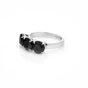 Nostalgia / Black Spinel   Silver / Ring