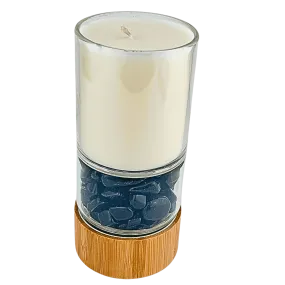 Obsidian Crystal Candle #83