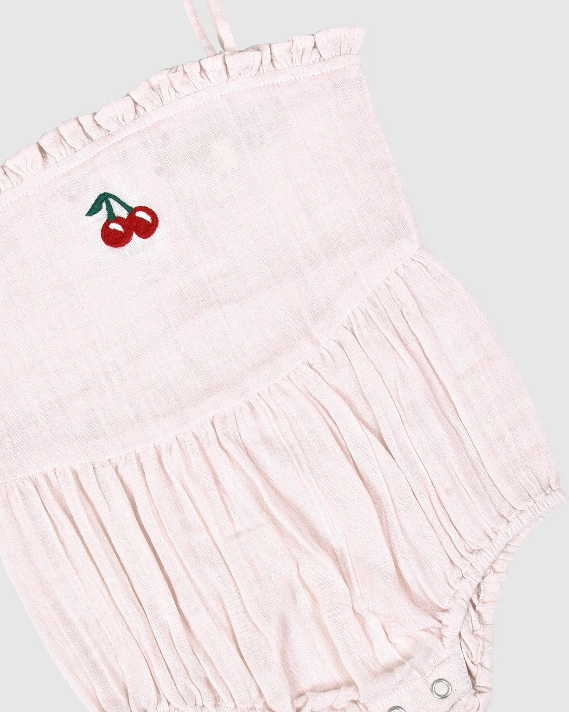 Olivia Playsuit - Pink Cherries