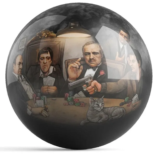 Ontheballbowling Gangsters Poker Bowling Ball By Get Down Art