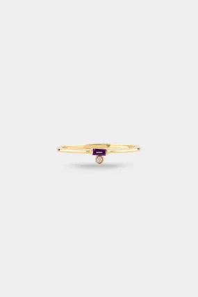 Palace Ring in Amethyst and Diamond