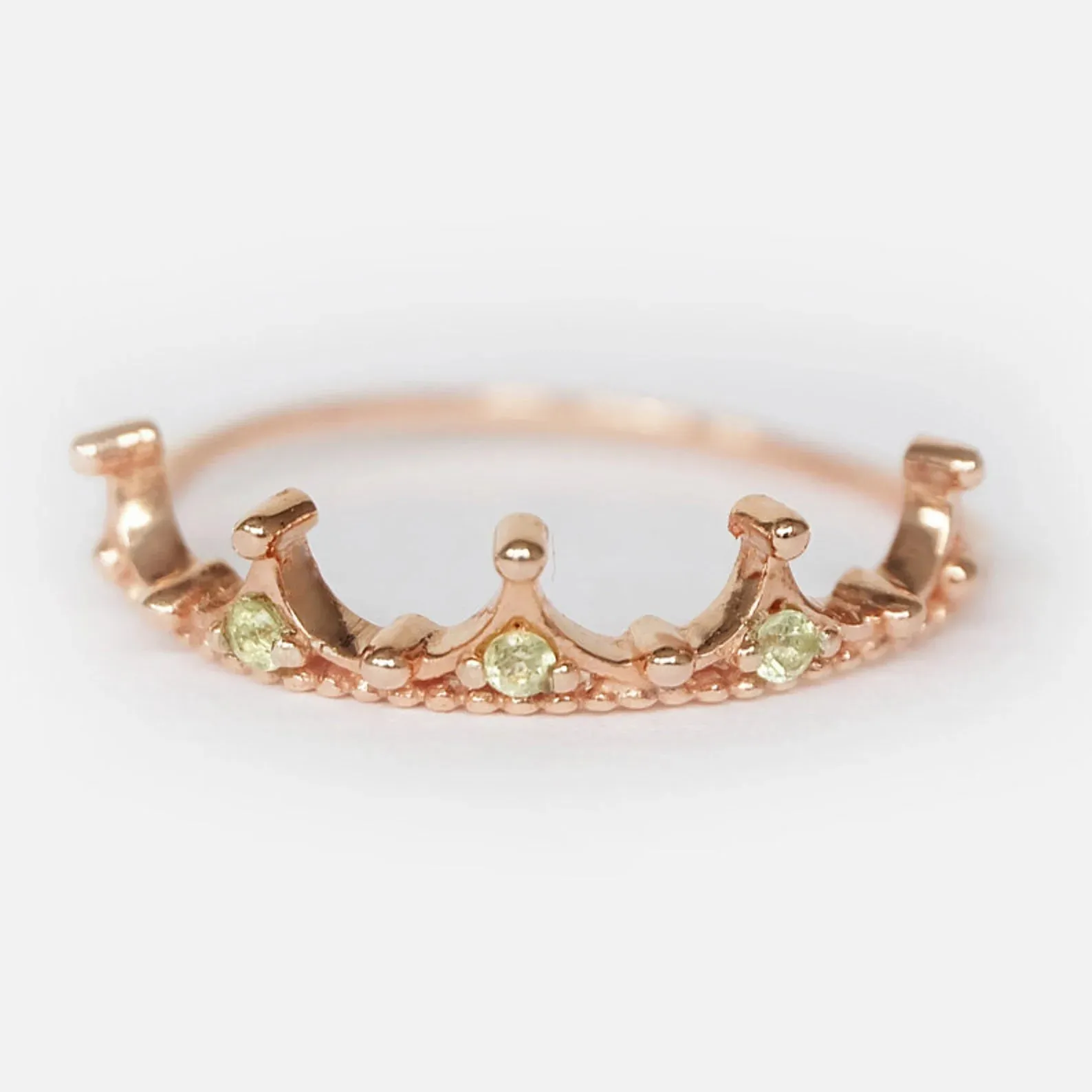 Peridot Crown Ring Isolde