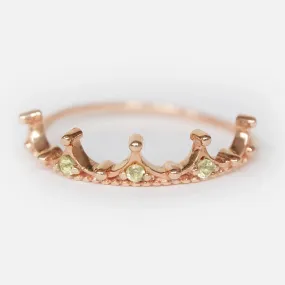 Peridot Crown Ring Isolde