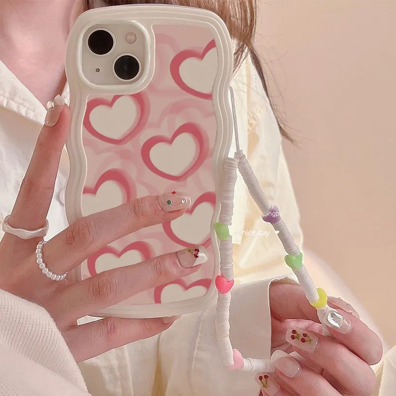 Pink Heart Bracelet Phone Case