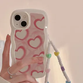 Pink Heart Bracelet Phone Case