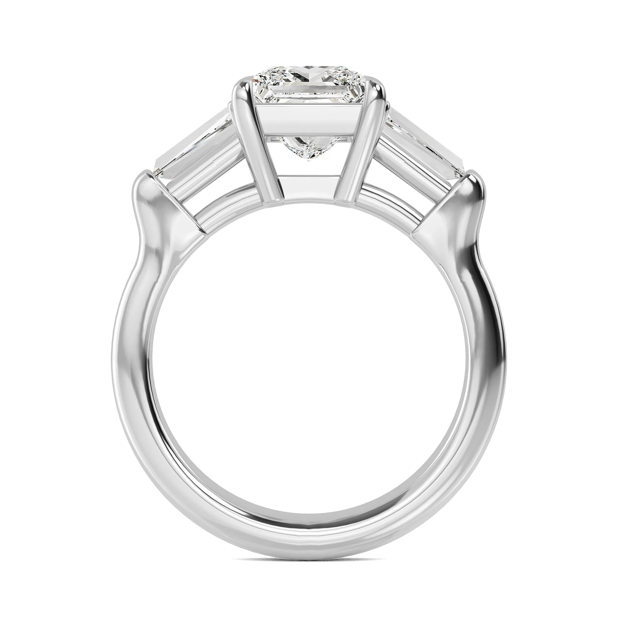 Princess Cut Lab Grown Diamond Engagement Ring 2.53 ctw