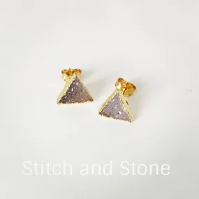 Quartz Druzy Studs