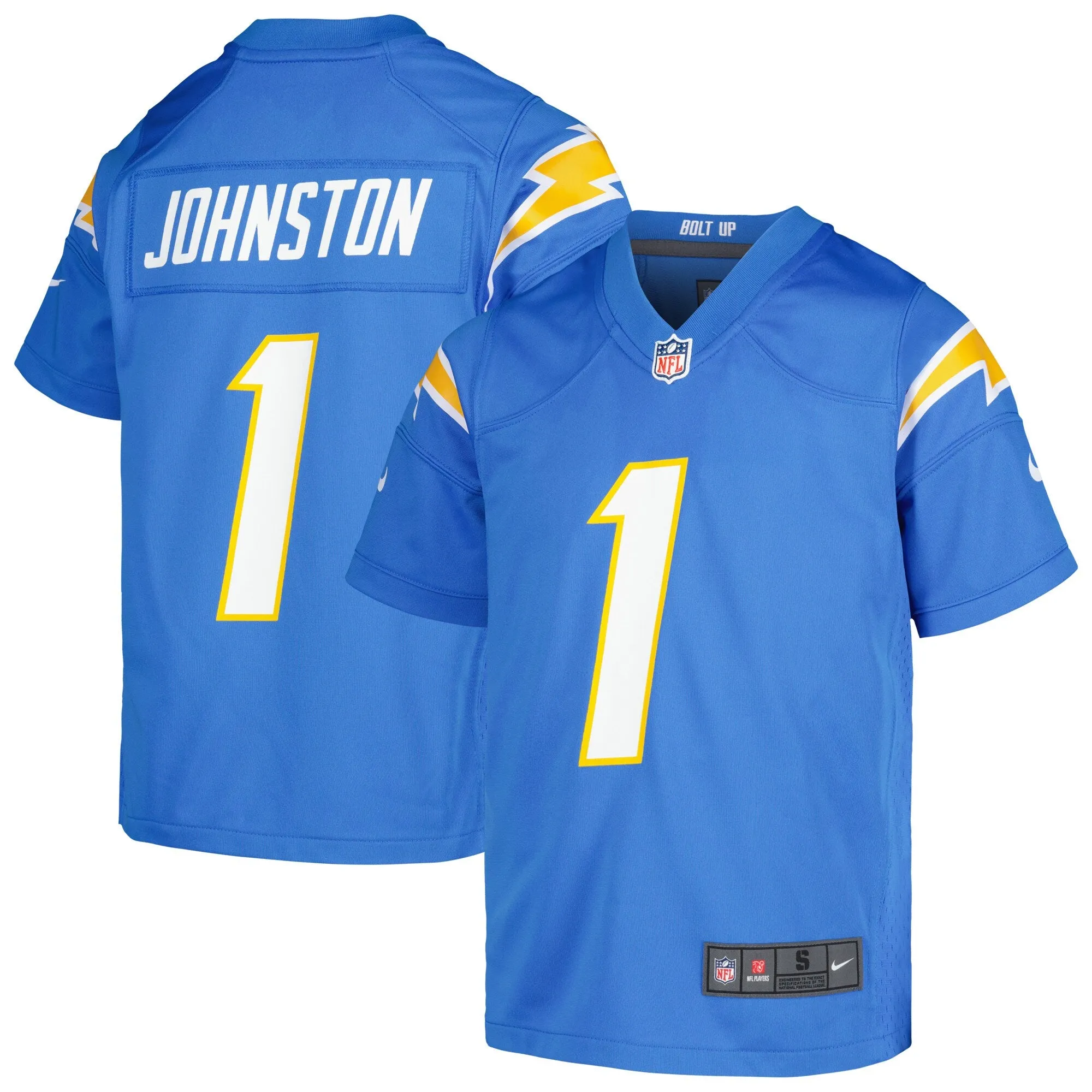 Quentin Johnston Los Angeles Chargers Nike Youth Game Jersey - Powder Blue