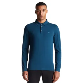 Remus Uomo Long Sleeve Polo | Blue