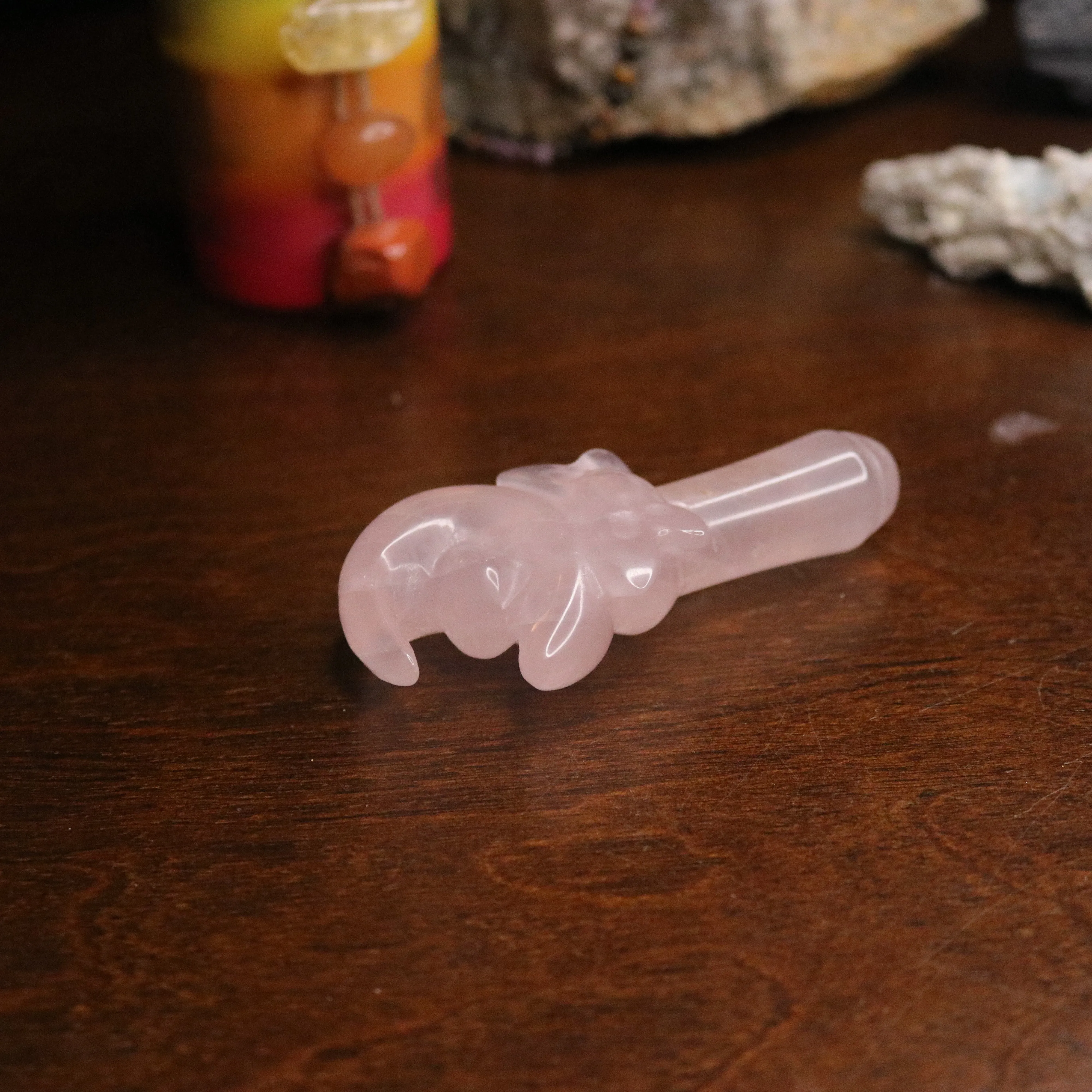 Rose Quartz Sailor Moon Wand Carving ~ Adorable Good Vibes ~