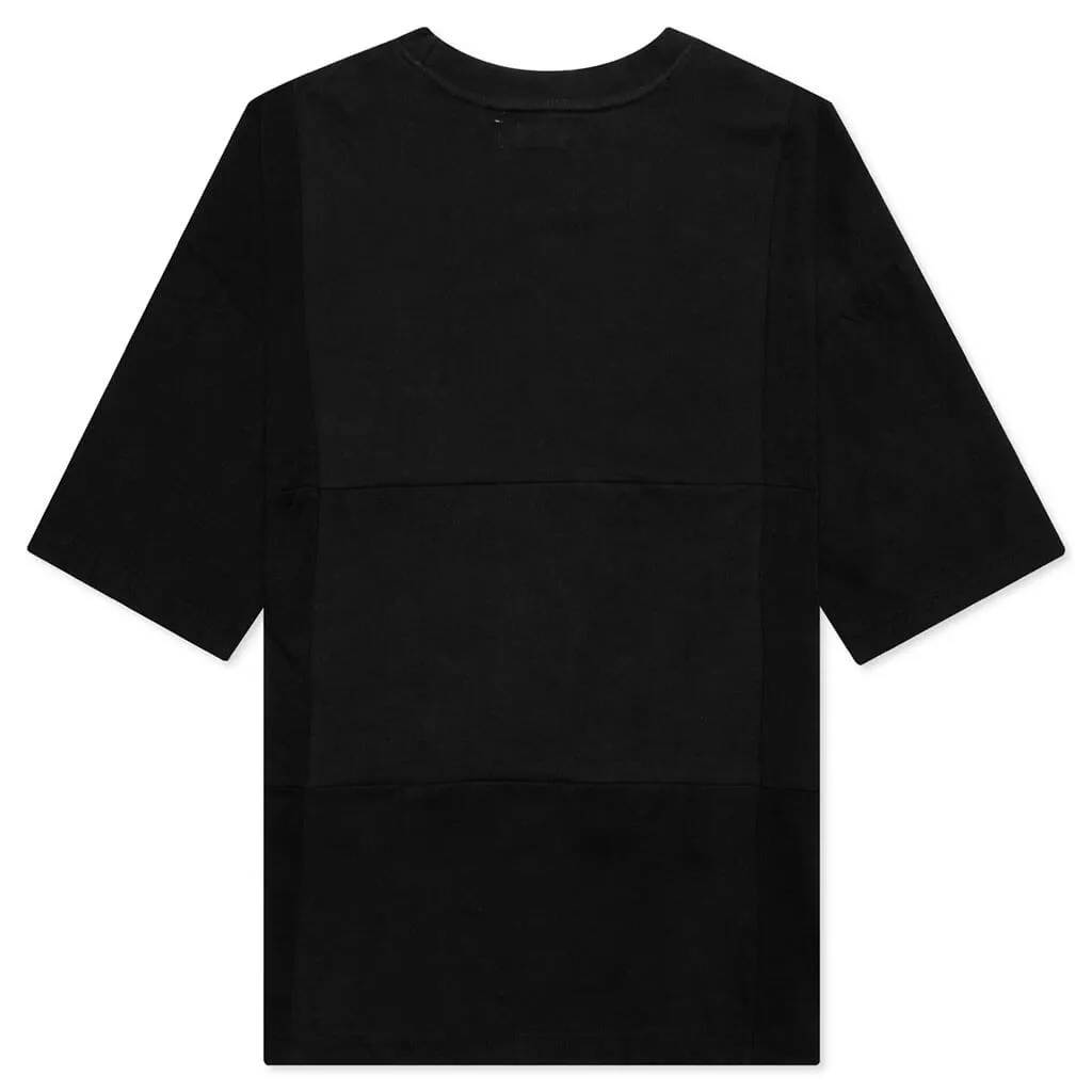 RW Reworked Grid T-Shirt - Overdyed Black