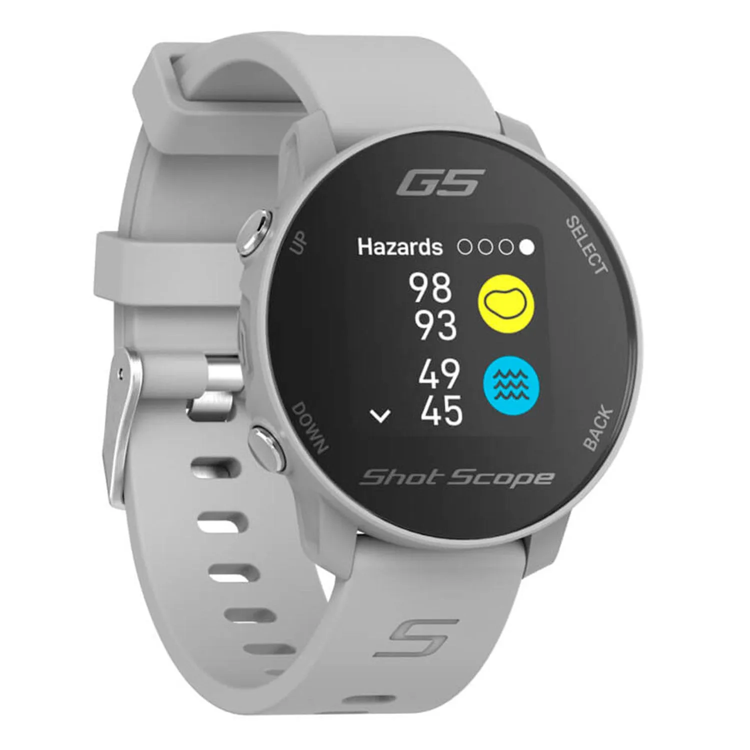 Shot Scope G5 GPS Golf Watch - Grey