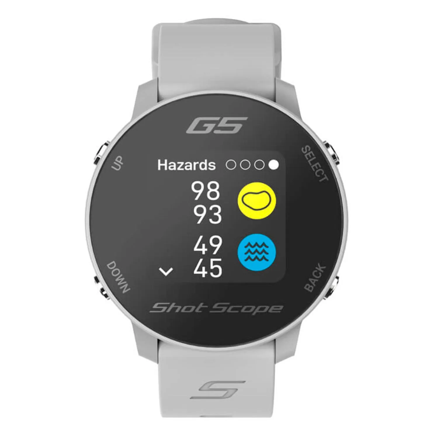 Shot Scope G5 GPS Golf Watch - Grey