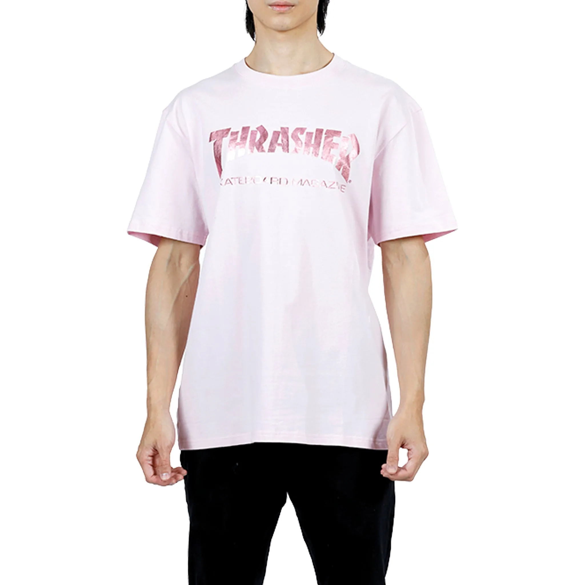 SKATE MAG FOIL S/S T-SHIRT (Pink)