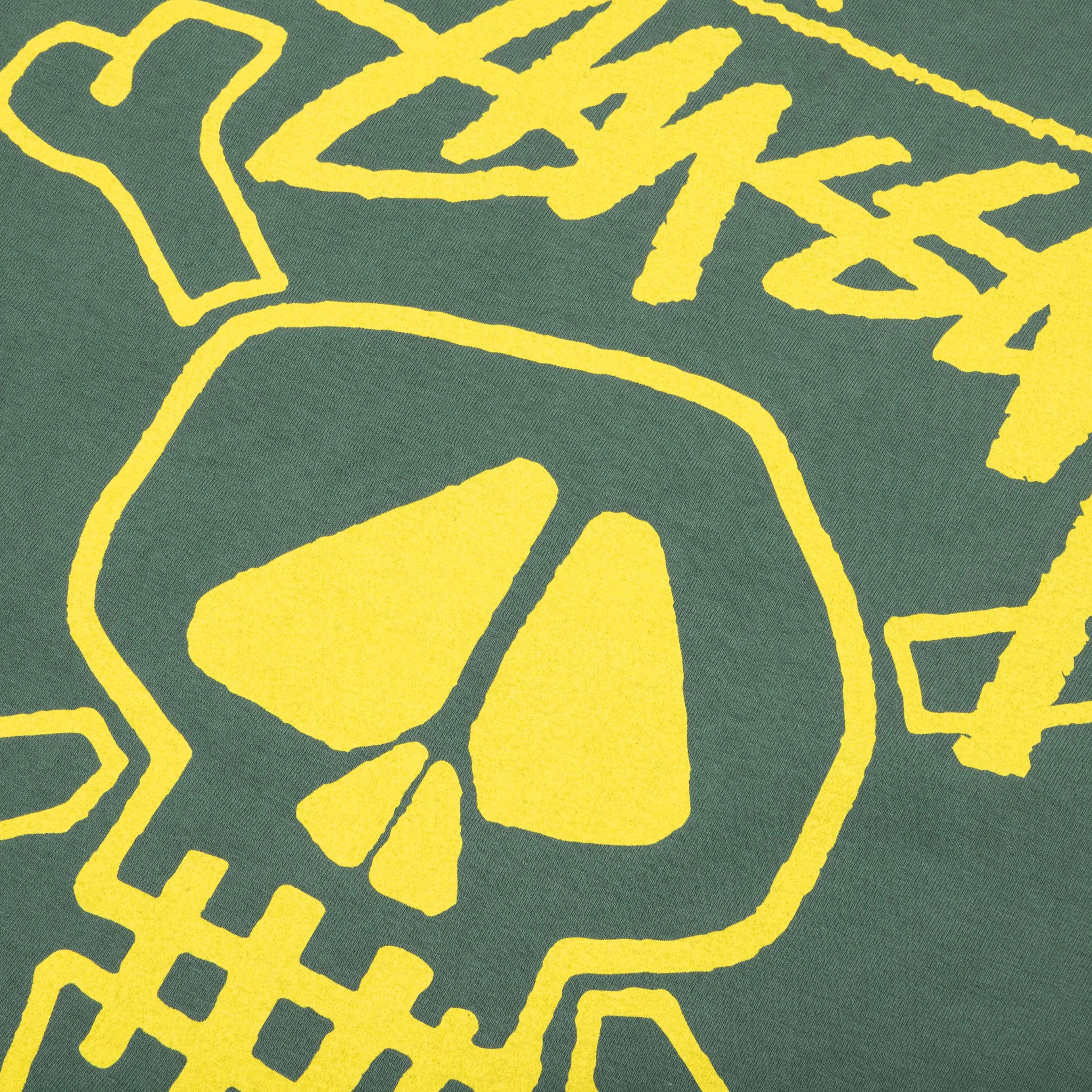 Skull & Bones Pigment Dyed Tee - Forest