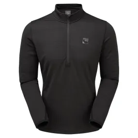 Sprayway Men's Dornie Half Zip Long Sleeve Base Layer Top (Black)