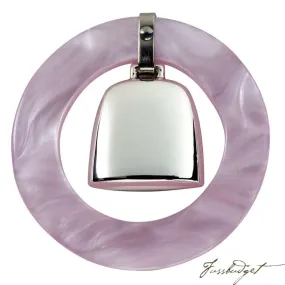 STER TEETHING RINGRATTLE-PINK