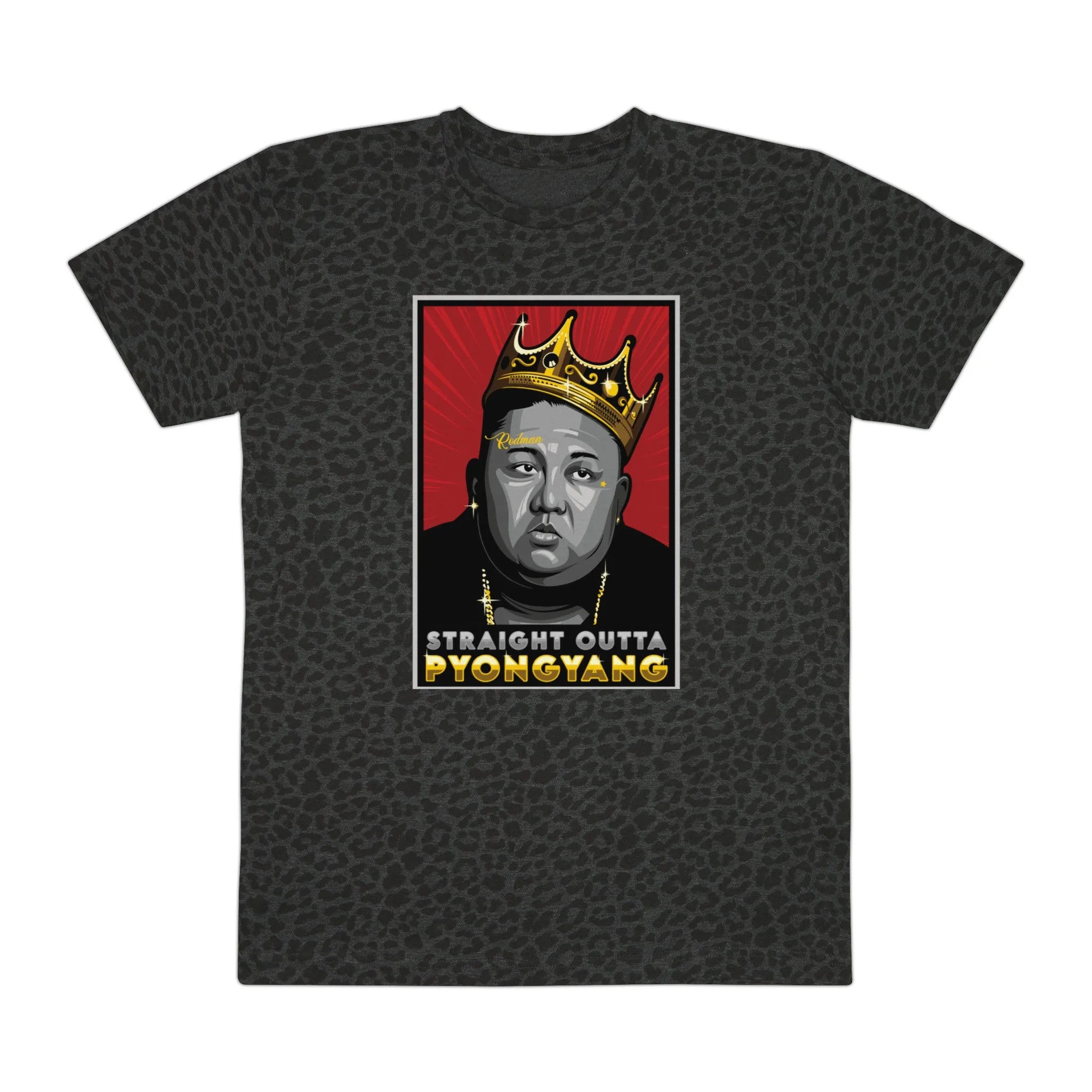 'Straight Outta Pyongyang' Kim Jong Un Leopard Tee