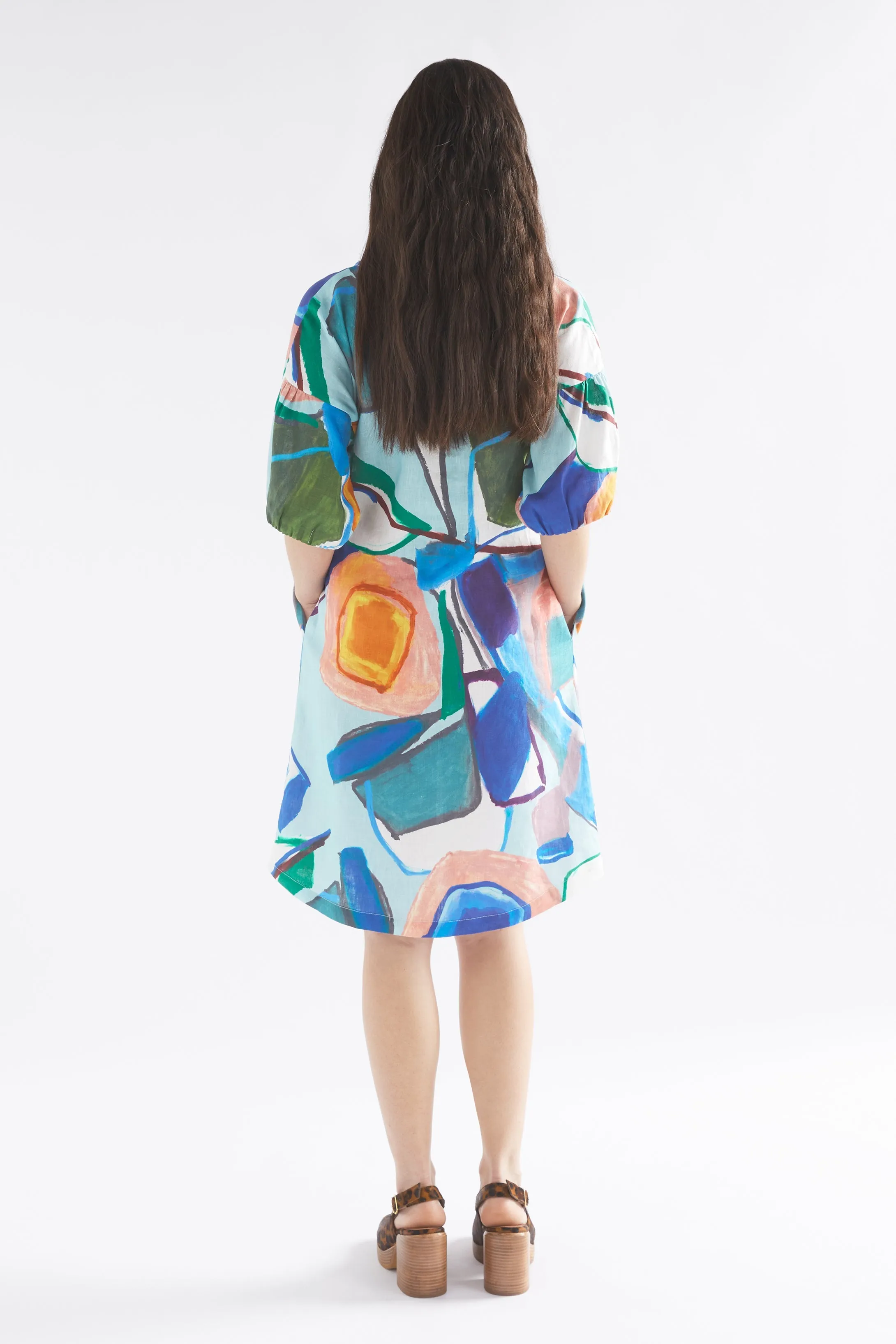 Strom Linen Print Dress