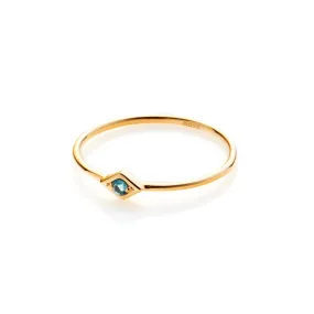 Superfine / Ring / Keepsake / Blue Topaz   Gold