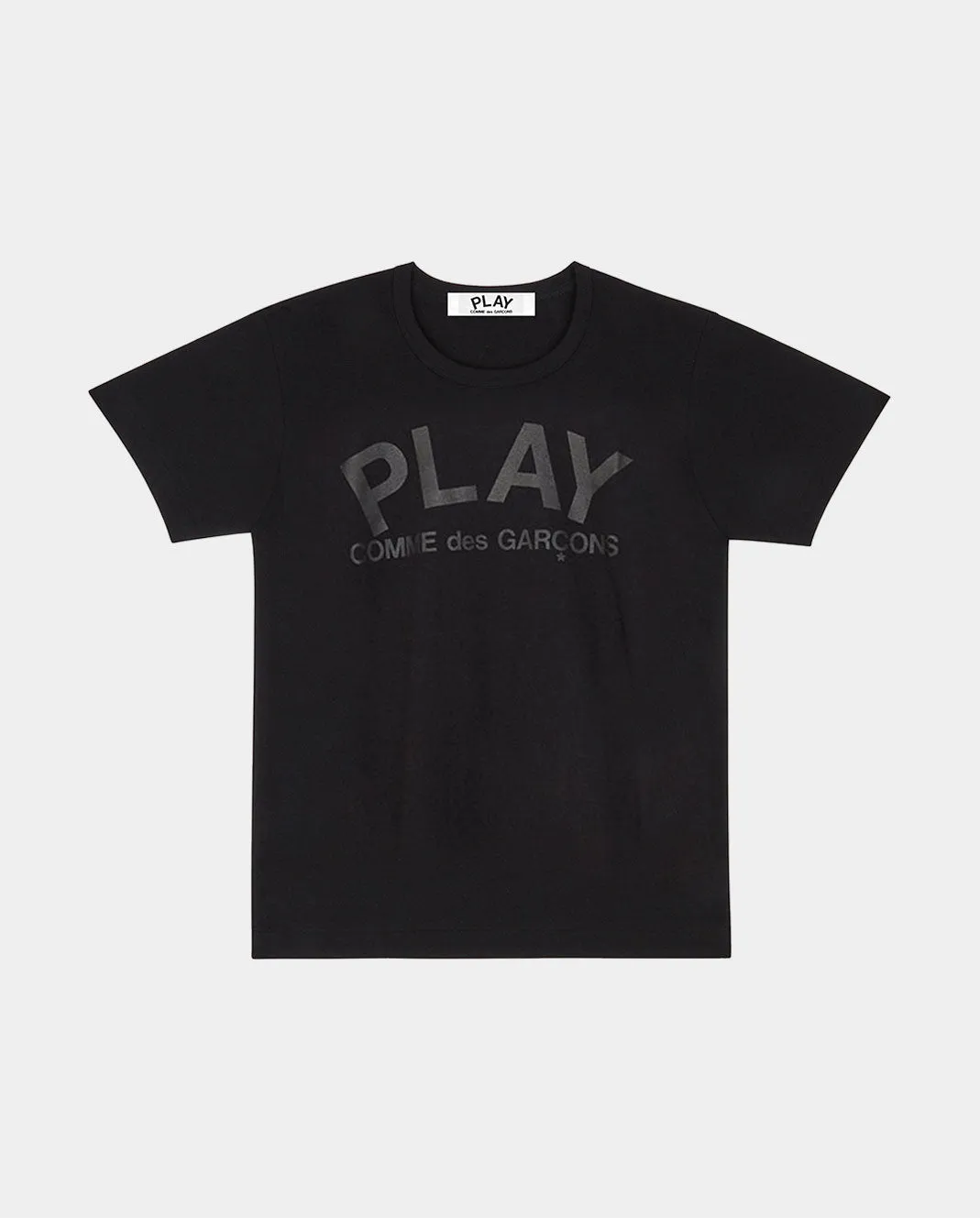 T187 BLACK PLAY LOGO T-SHIRT / BLACK