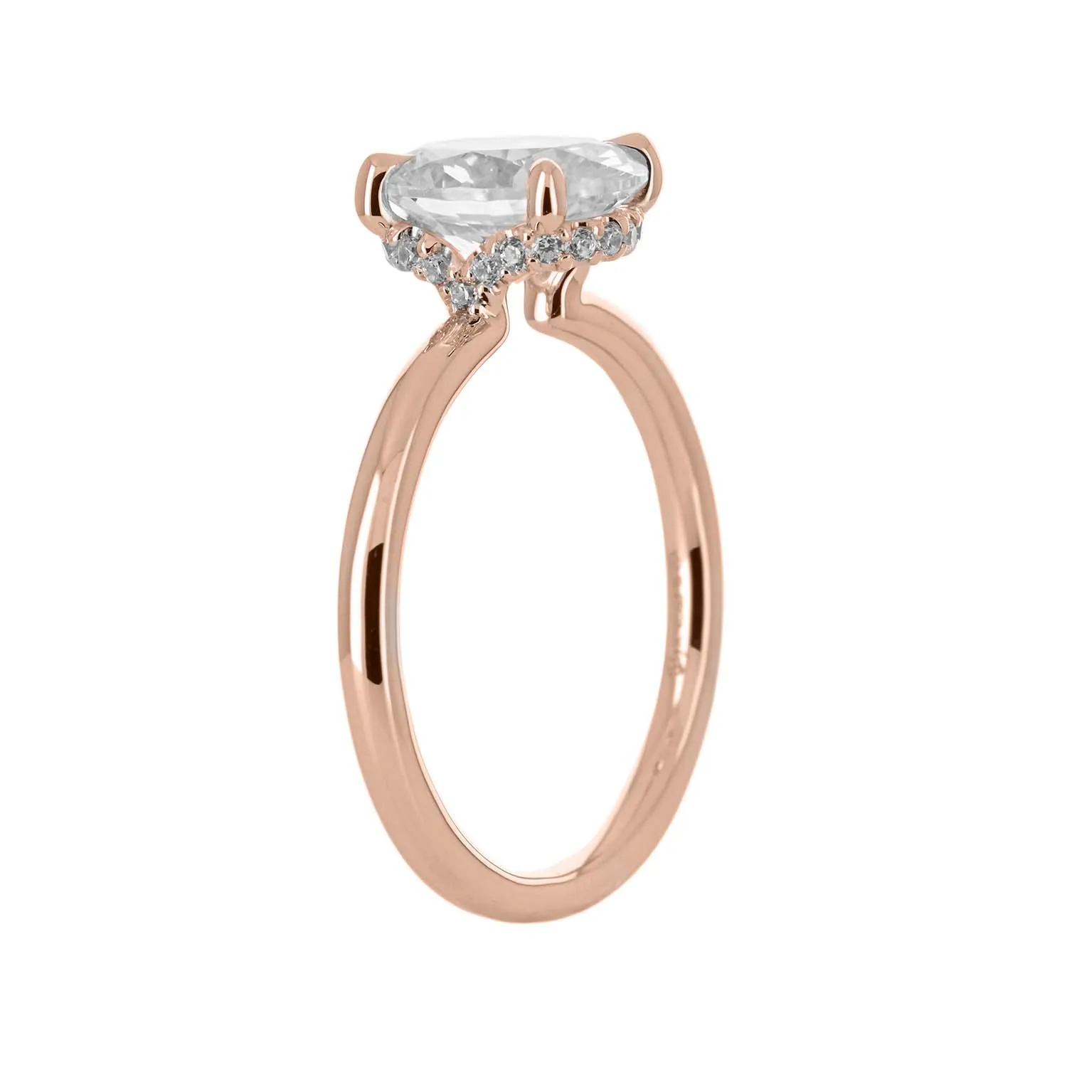 The Pavé Collar Halo | Oval