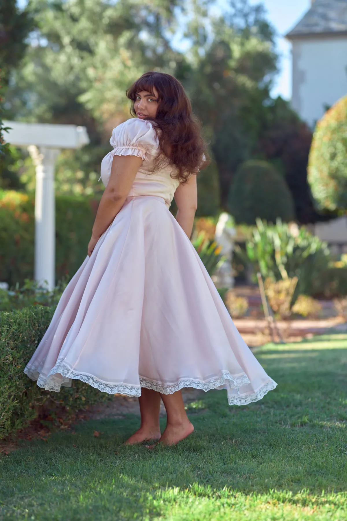 The Peach Fuzz Garden Party Dress