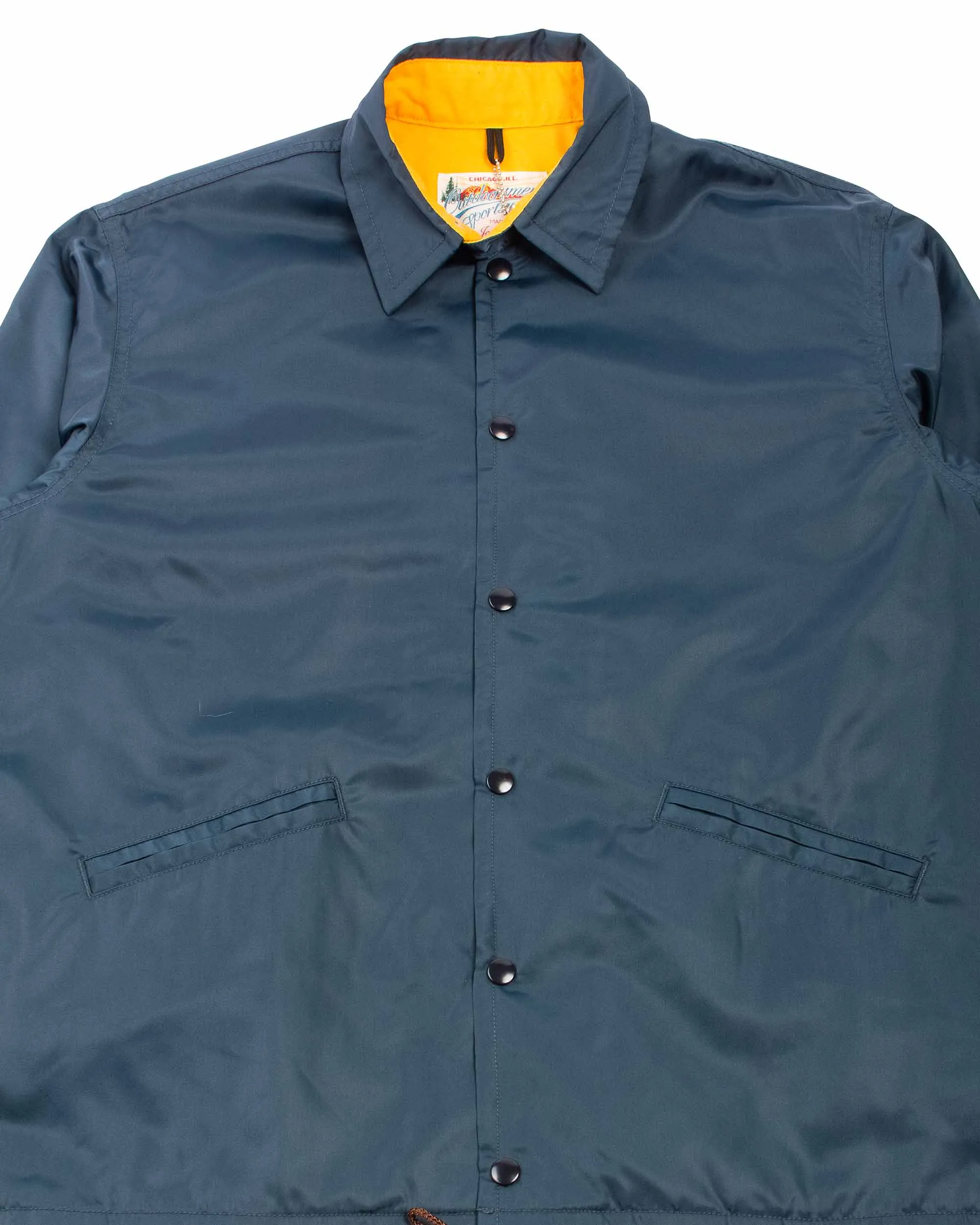 The Real McCoy's MJ22019 Nylon Cotton Lined Coach Jacket Navy