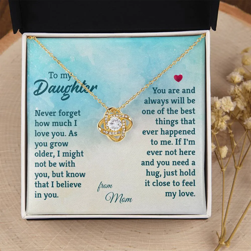 To My Daughter Necklace from Mom, The Best Things That Ever Happened to Me